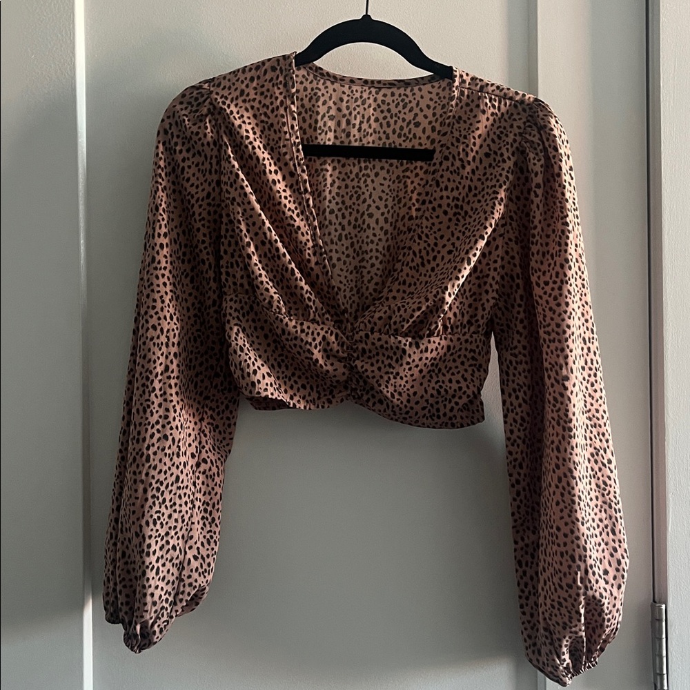 Cheetah Longsleeve Blouse